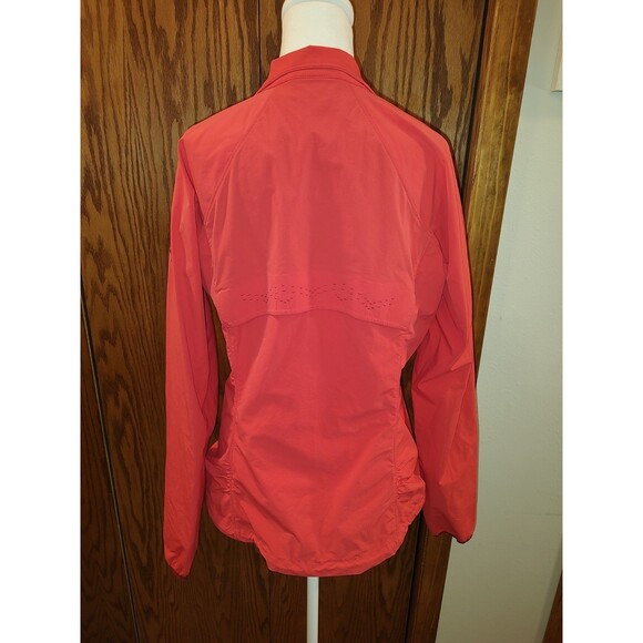 Mountain Hardware Jacket Womens Lg Coral Peach Hiking Zip Pockets Packable Gorp* - Picture 3 of 11